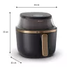 Kepimo krosnelė Philips 3000 serijos NA342/00 — 7,2 L, 2000 W, 16 programų, jutiklinis valdymas, Juoda Auksinė