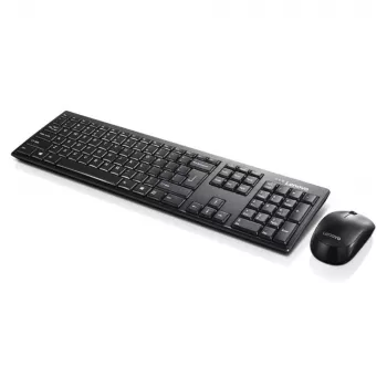 Lenovo GX30L66303 belaidė klaviatūra ir pelė, QWERTY, JAV anglų, juoda
