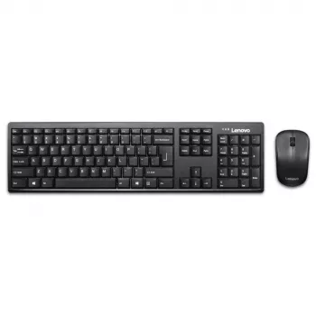 Lenovo GX30L66303 belaidė klaviatūra ir pelė, QWERTY, JAV anglų, juoda