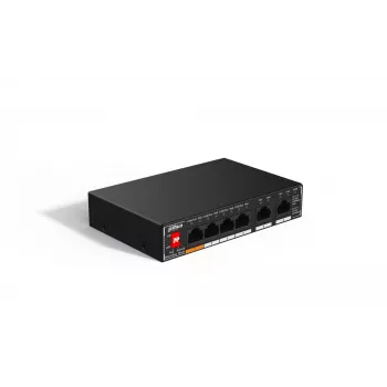 Dahua Technology PoE SG1006P nevaldomas gigabitinis Ethernet (10/100/1000) maitinimas per Ethernet (PoE) juodas