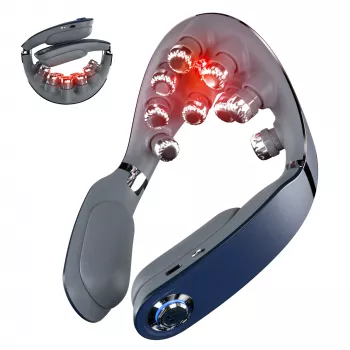 Masažinis prietaisas SKG G7-Pro-Fold Blue – kombinuotas, suspaudimo, minkymo ir vibracijos masažas