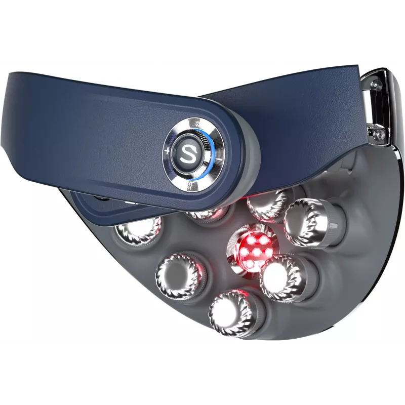 Masažinis prietaisas SKG G7-Pro-Fold Blue – kombinuotas, suspaudimo, minkymo ir vibracijos masažas