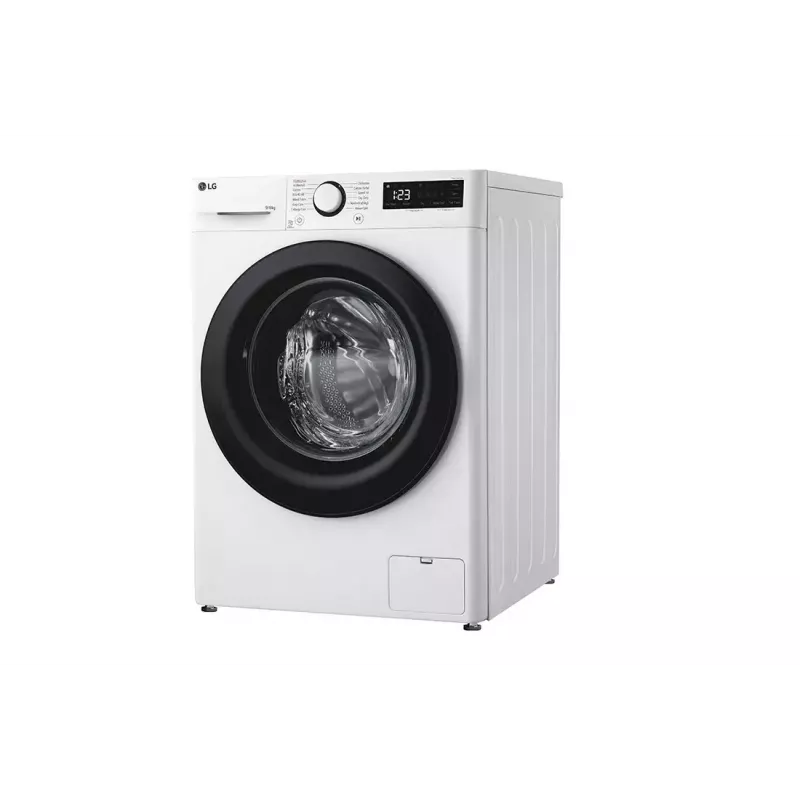 LG F4DR509SBW skalbyklė-džiovintuvė laisvai pastatoma priekinio pakrovimo juoda, balta