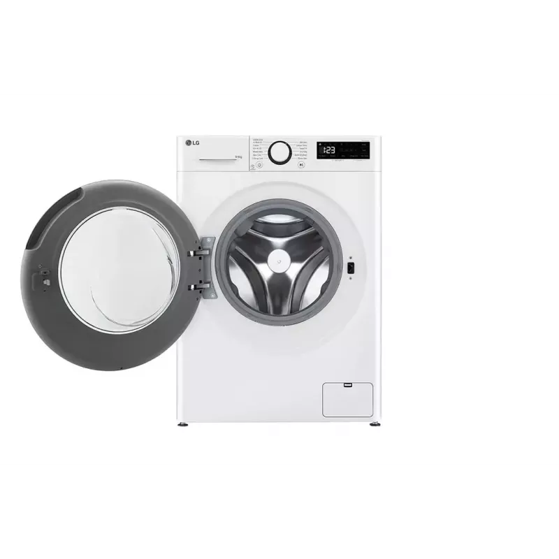 LG F4DR509SBW skalbyklė-džiovintuvė laisvai pastatoma priekinio pakrovimo juoda, balta