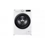 LG F4DR509SBW skalbyklė-džiovintuvė laisvai pastatoma priekinio pakrovimo juoda, balta