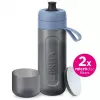 Filtravimo butelis BRITA Active 600 ml Pastelinė mėlyna su 2 MicroDisc filtrais, plastikas, be BPA, 233 mm
