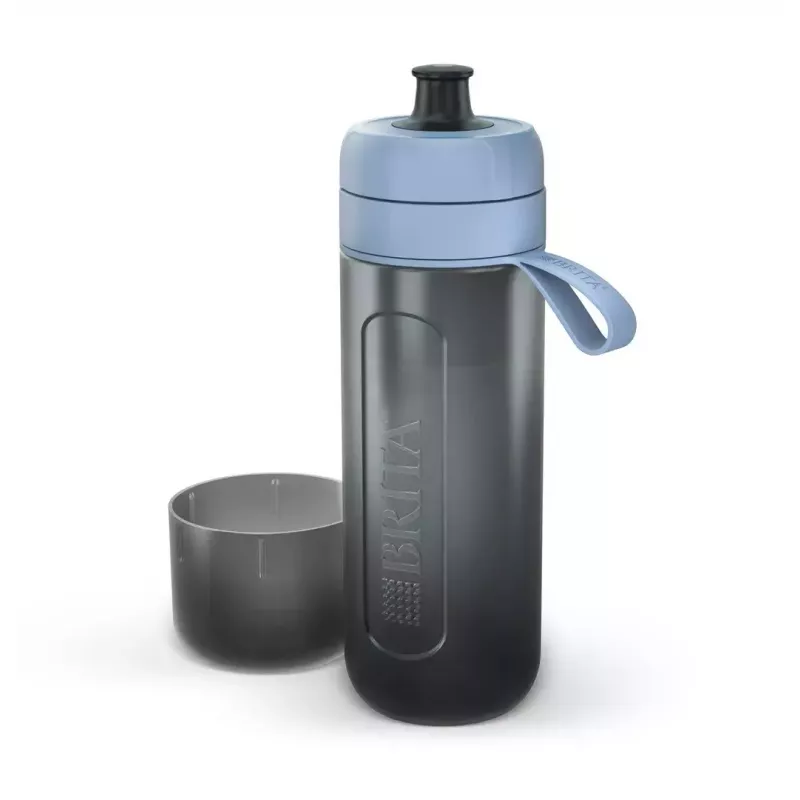 Filtravimo butelis BRITA Active 600 ml Pastelinė mėlyna su 2 MicroDisc filtrais, plastikas, be BPA, 233 mm