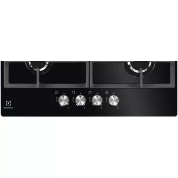 Įmontuojama dujinė kaitlentė Electrolux KGG6426K, juoda, 56 cm, 4 zonos