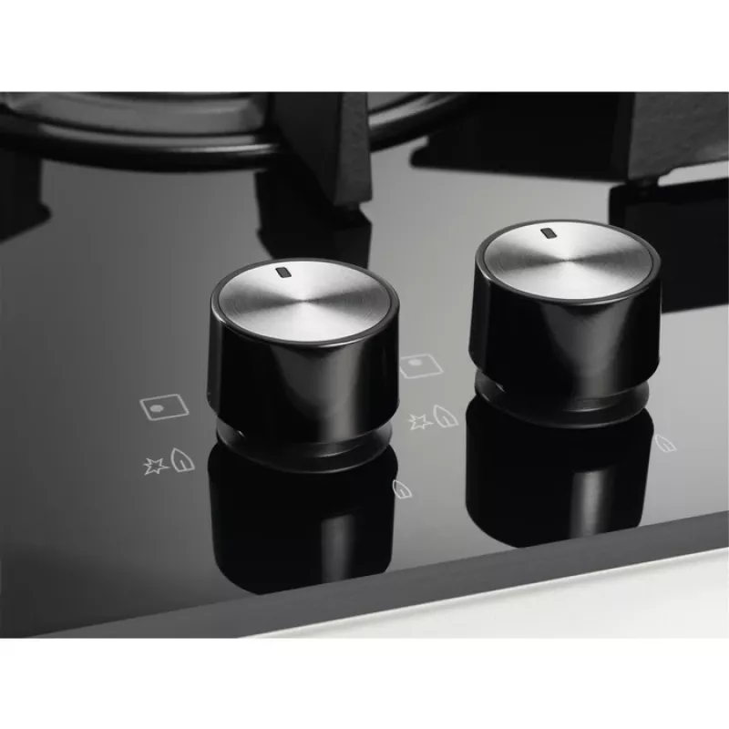 Įmontuojama dujinė kaitlentė Electrolux KGG6426K, juoda, 56 cm, 4 zonos