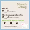 Šunų išmatų maišeliai Starch Bag STARCHBAG BIO juodi 8×15 vnt., kompostuojami, augalinės kilmės, kačių atliekoms