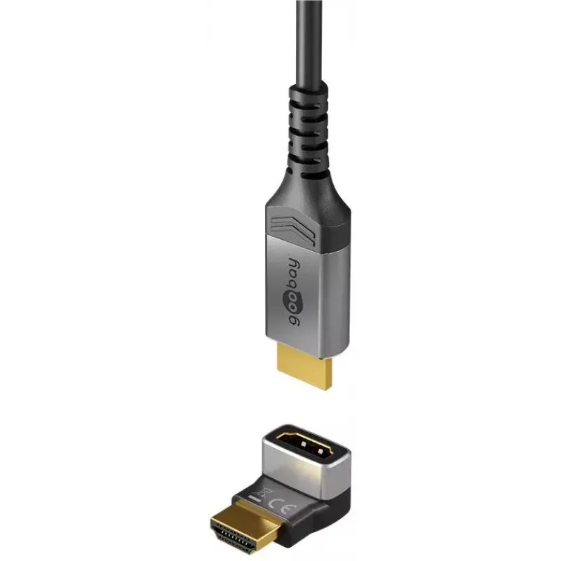 Goobay 72009 HDMI adapteris, HDMI A tipo (standartinis), juodas/sidabrinis
