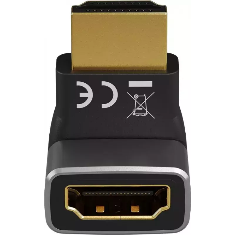 Goobay 72009 HDMI adapteris, HDMI A tipo (standartinis), juodas/sidabrinis