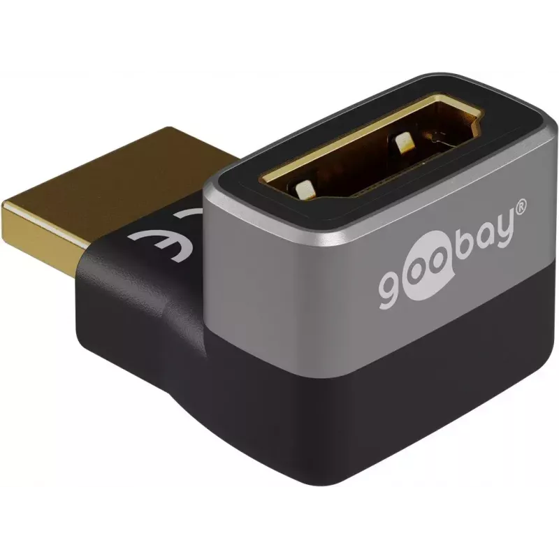 Goobay 72009 HDMI adapteris, HDMI A tipo (standartinis), juodas/sidabrinis