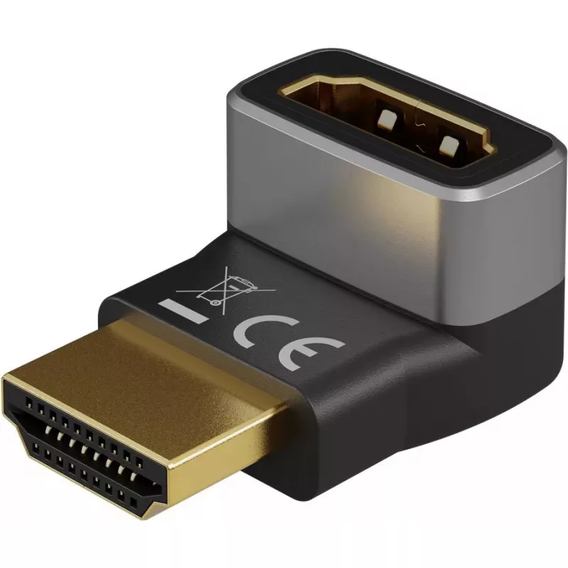 Goobay 72009 HDMI adapteris, HDMI A tipo (standartinis), juodas/sidabrinis