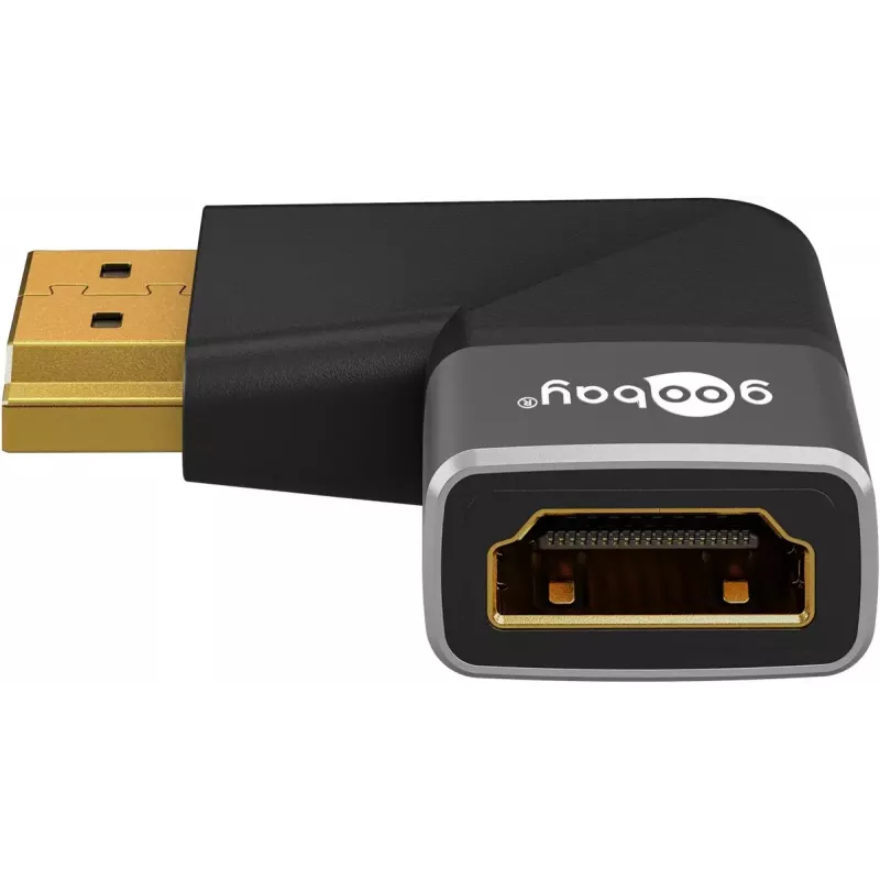 Goobay 72012 vaizdo adapteris HDMI Type A kištukas juodas sidabrinis
