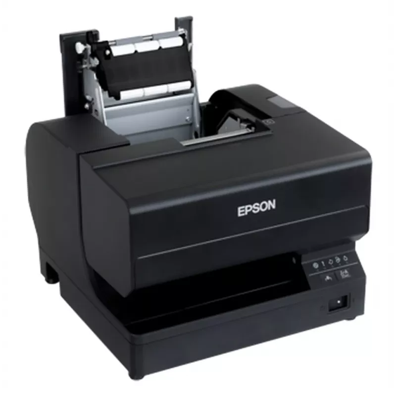 Epson TM-J7700(301) juodas rašalinis kvitų spausdintuvas be MICR, su maitinimo bloku, EU