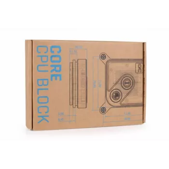 Vandens blokas CPU Alphacool Core 1 Aurora Brass Copper Nickel Transparent White 72mm