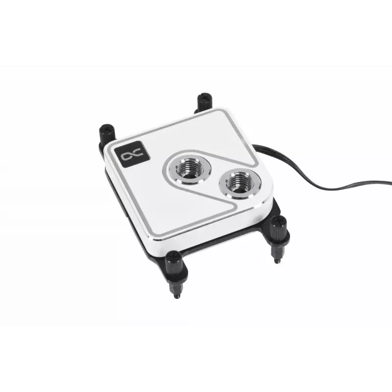 Vandens blokas CPU Alphacool Core 1 Aurora Brass Copper Nickel Transparent White 72mm