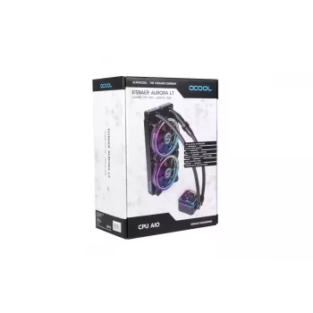 All-in-one skysčio aušintuvas procesoriui Alphacool Eisbaer Aurora LT240 12 cm Juoda