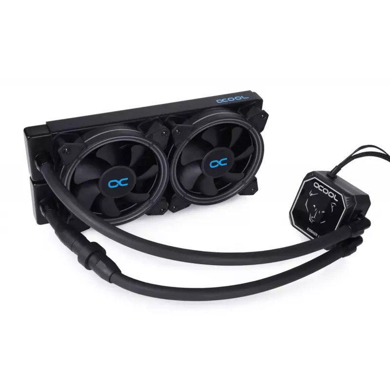 All-in-one skysčio aušintuvas procesoriui Alphacool Eisbaer Aurora LT240 12 cm Juoda