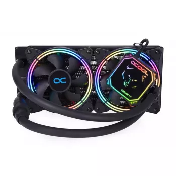 All-in-one skysčio aušintuvas procesoriui Alphacool Eisbaer Aurora LT240 12 cm Juoda