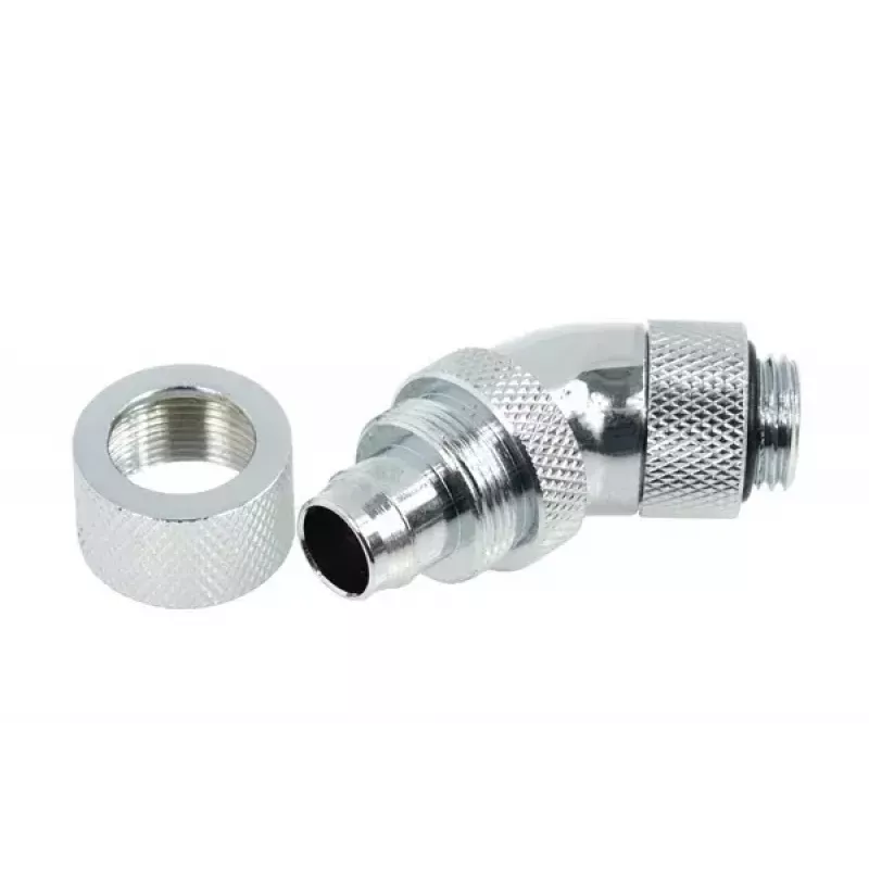 Žalvarinė chromuota žarnos jungtis Alphacool HF 13/10