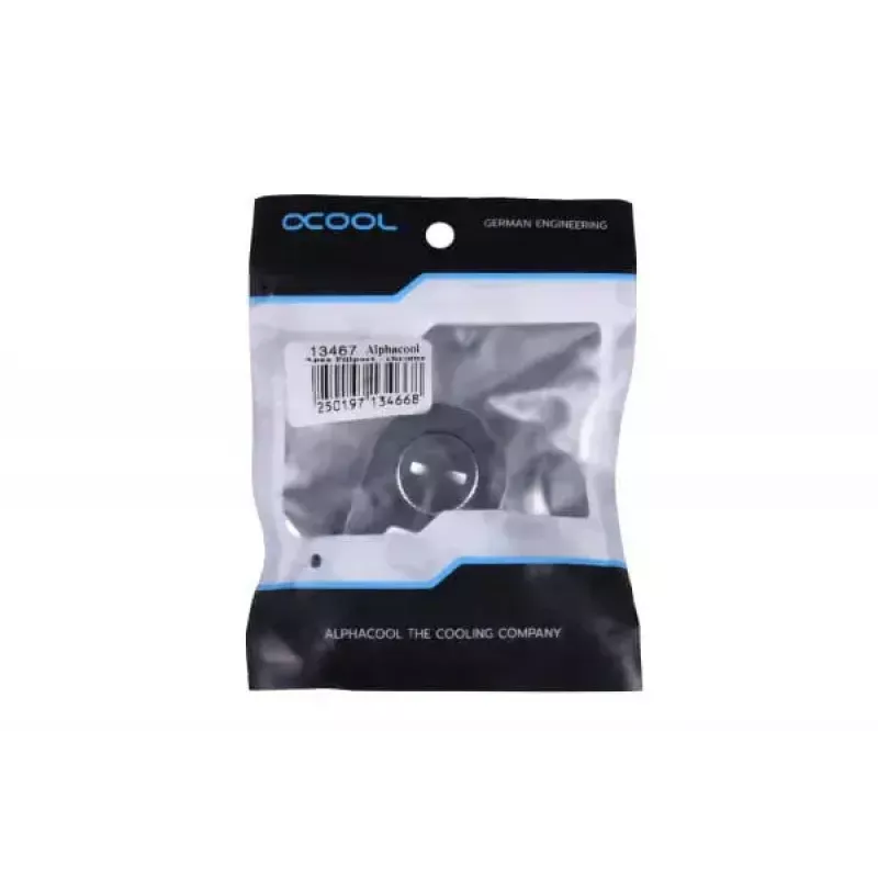 Alphacool Apex Fillport chromuotas žalvarinis 30mm 42mm 15mm