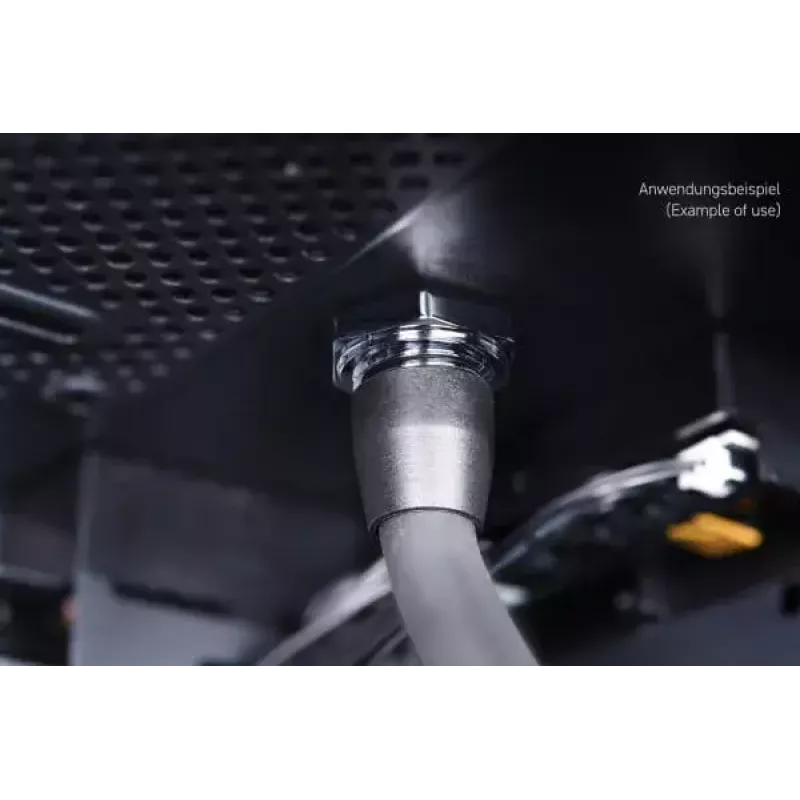 Alphacool Apex Fillport chromuotas žalvarinis 30mm 42mm 15mm