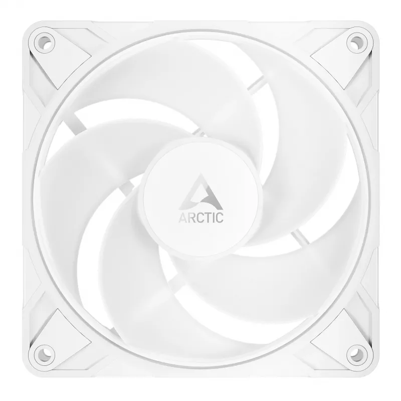 ARCTIC Freezer P12 Pro Reverse A-RGB (Balta) – 3 vnt. pakuotė – 120 mm A-RGB PWM ventiliatorius su kabelio skirstytuvu