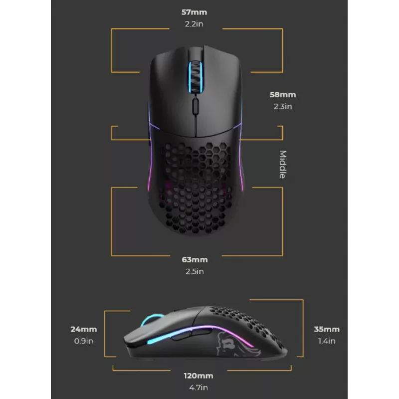 Glorious Gaming Model O Minus Wireless - matinė juoda