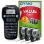 DYMO LabelManager 160 etikečių spausdintuvo pradžios rinkinys su 3 D1 juostos ritinėliais | Nešiojamas etikečių spausdintuvas | QWERTY klaviatūra | Idealus namams ar biurui