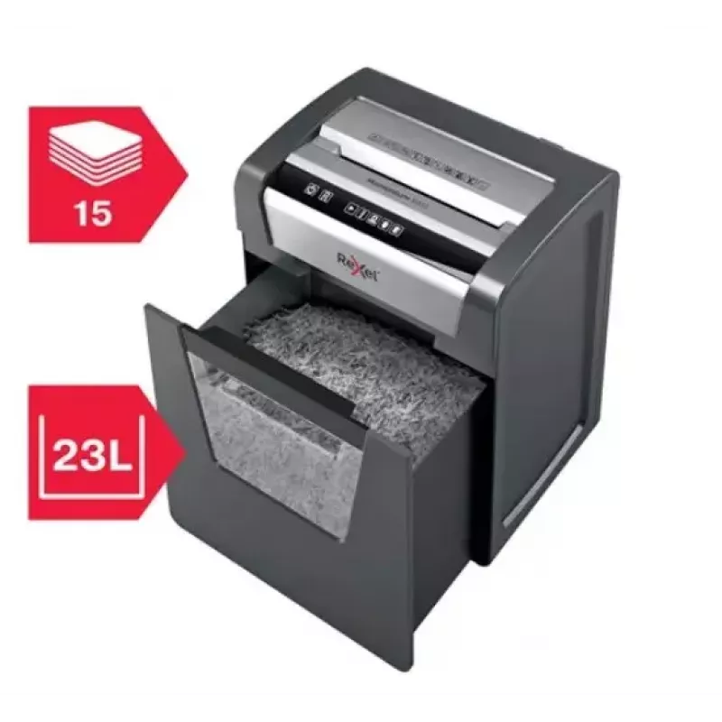 Rexel Momentum X415 kryžminio pjovimo popieriaus smulkintuvas P4