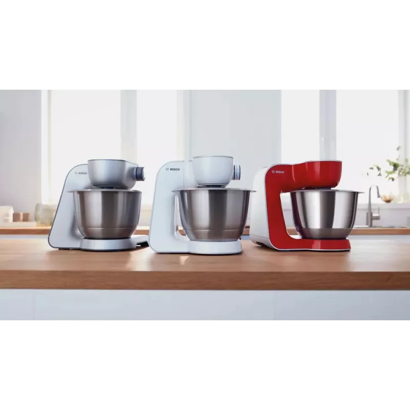 Virtuvinis kombainas Bosch Serie 4 MUM58200 — 1000 W, 3,9 L nerūdijančio plieno dubuo, baltas