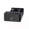 Įkroviklis XTAR SC2 Li-ion 18650 2 lizdai, USB-C maitinimas, LED indikatoriai, juodas