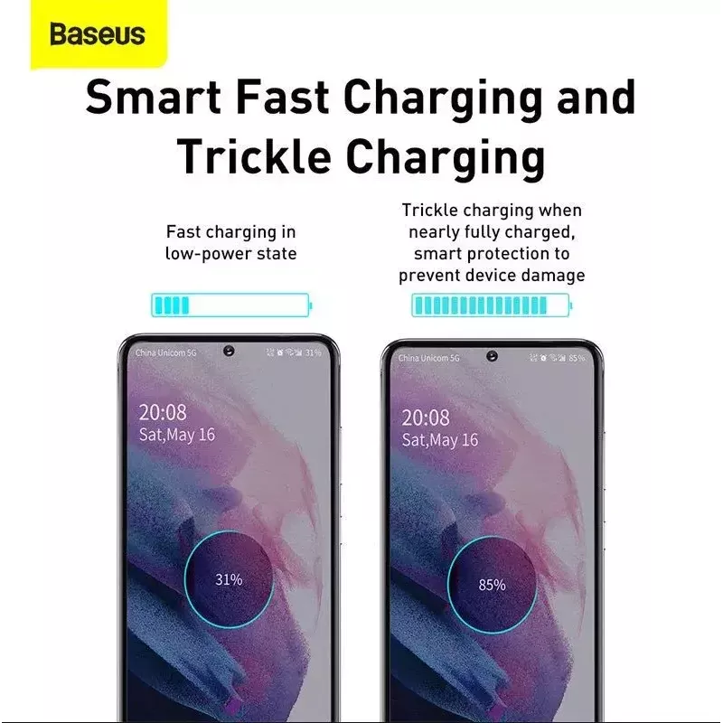 Baseus Super Si Quick Charger 1C TZCCSUP-L01 greitasis įkroviklis, 25W, USB-C PD, su 1 m USB-C kabeliu, juodas