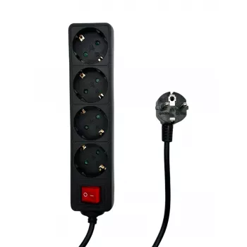 MicroConnect MC-GRU0045BS ilgintuvas 5 m 4 kištukiniai lizdai Juodas