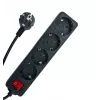 MicroConnect MC-GRU0045BS ilgintuvas 5 m 4 kištukiniai lizdai Juodas