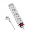 MicroConnect MC-GRU0045WS ilgintuvas 5 m 4 kištukiniai lizdai Baltas