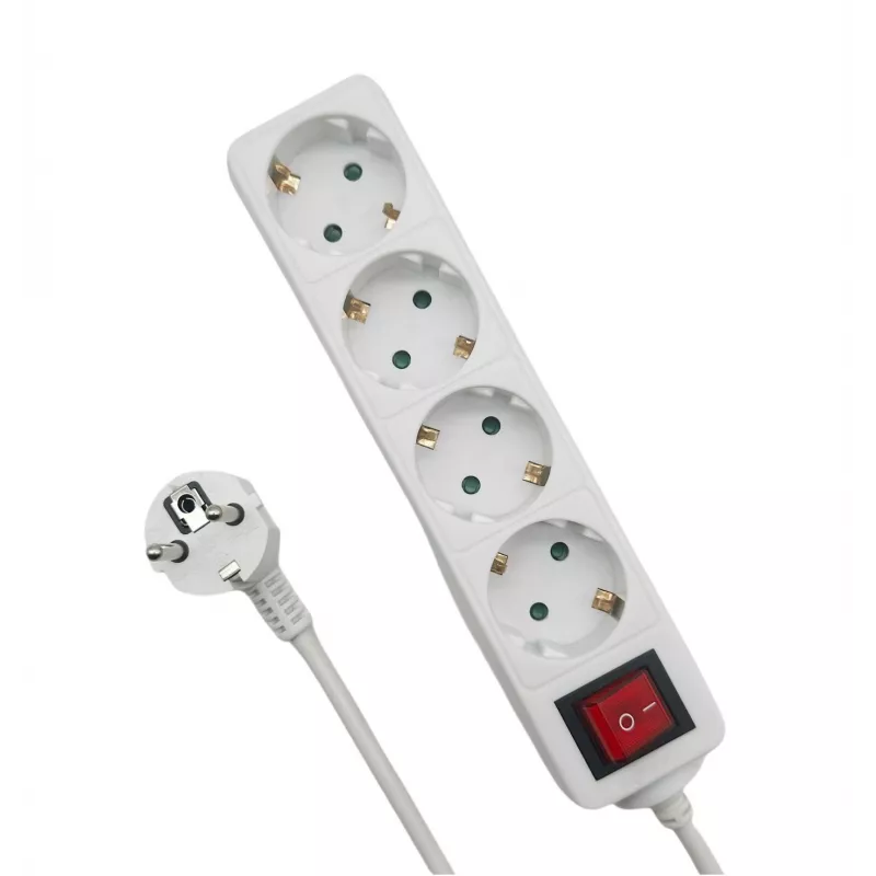 MicroConnect MC-GRU0045WS ilgintuvas 5 m 4 kištukiniai lizdai Baltas