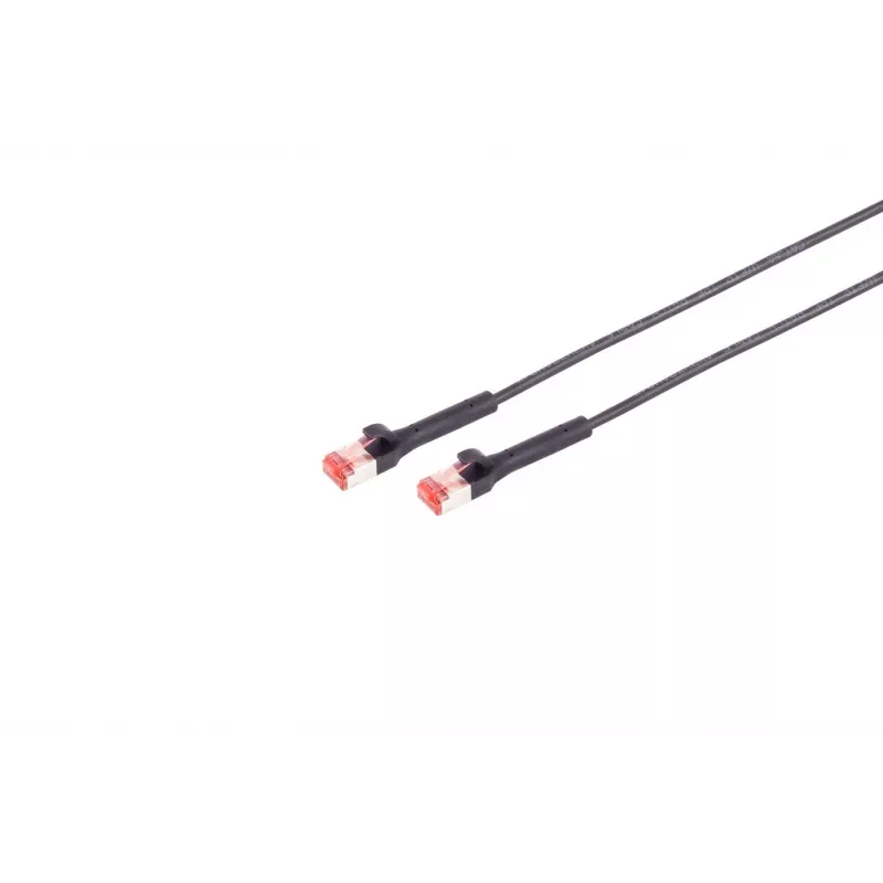 Tinklo kabelis Lanview LV-6AFTP-FLEX-ANG-10B RJ45 Cat6A 10m Juodas