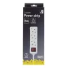Microconnect GRU0035WS ilgintuvas 5 m 3 kištukiniai lizdai Baltas