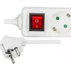 Microconnect GRU0035WS ilgintuvas 5 m 3 kištukiniai lizdai Baltas