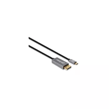 Manhattan USB-C į DisplayPort 1.4 laidas, 8K@60Hz, 3m, Kištukas-Kištukas, ne dvikryptis, juodas, trejų metų garantija