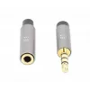 3,5 mm ilginimo laidas Manhattan 1 m vyriškas/moteriškas plonas dizainas juodas/sidabrinis