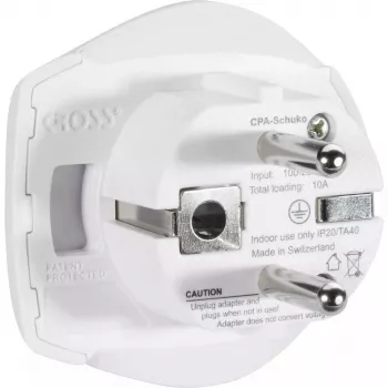 Kištukinis adapteris Skross 1.500211-E Universal Type C Baltas