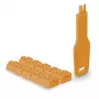 Lindy RJ45 prievadų užraktai oranžiniai 10 vnt. + 1 raktas
