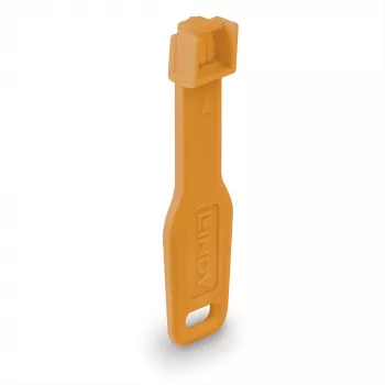 Lindy RJ45 prievadų užraktai oranžiniai 10 vnt. + 1 raktas