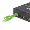 Portų blokavimo rinkinys Lindy SFP Port Locks Žali 10 vnt. + 1 raktas, suderinamas su SFP, 20×74,5×5,9 mm