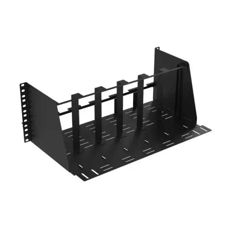 Mini PC lentyna Lanview LVR-MINIPC-BRACK-4UBL – 19 inch 4U metalinis stovas