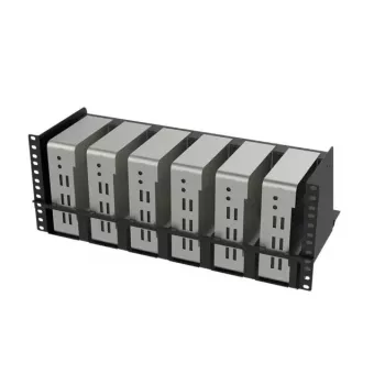Mini PC lentyna Lanview LVR-MINIPC-BRACK-4UBL – 19 inch 4U metalinis stovas